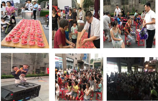 炎炎夏日夜，业主惬意情