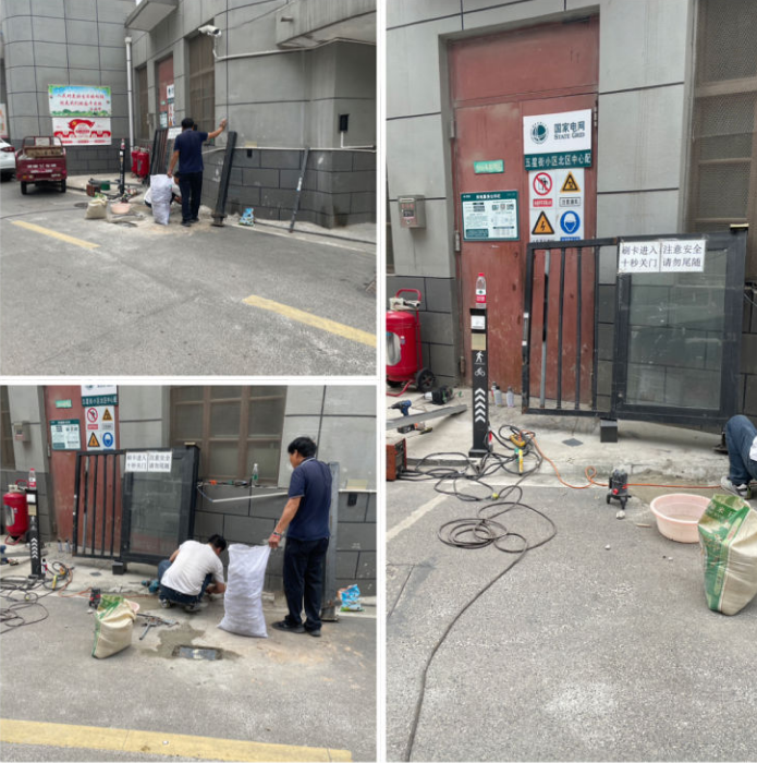 修复大门除隐患，确保住户安全出行